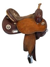 14.5Inch Used Circle Y Lockhart Fast and Furious Barrel Saddle 1544