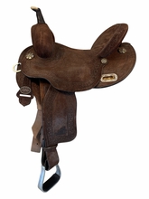 14.5Inch Used Circle Y Mitchell Renegade Barrel Saddle Medium Tree MJ53