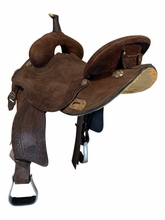 14.5Inch Used Circle Y Mitchell Renegade Barrel Saddle Medium Tree MJ53