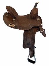 14.5Inch Used Circle Y Mitchell Renegade Barrel Saddle Medium Tree MJ53