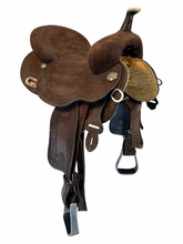 14.5Inch Used Circle Y Mitchell Renegade Barrel Saddle Medium Tree MJ53