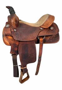 14.5Inch Used Clay Cooper Orthoflex Roping Saddle