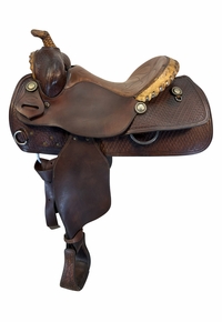 14.5Inch Used Clebourne Ranch Saddle Medium Tree