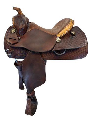 14.5Inch Used Clebourne Ranch Saddle Medium Tree
