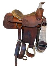 14.5Inch Used Clint Gibson Roping Saddle Medium Tree