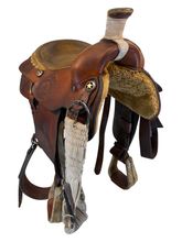 14.5Inch Used Clint Gibson Roping Saddle Medium Tree