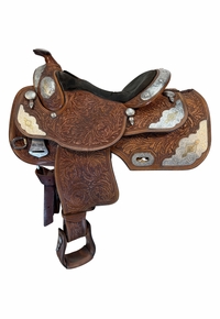 14.5Inch Used Dale Chavez Show Saddle Medium Tree