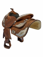 14.5Inch Used Dale Chavez Show Saddle Medium Tree