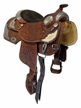 14.5Inch Used Dale Chavez Show Saddle Medium Tree