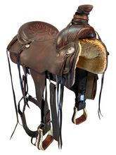 HOLD 2025/10/27e  14.5Inch Used Dee Pickett Roping Saddle 59 375