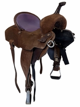 14.5Inch Used Double J Barrel Saddle Medium Tree Pro Barrel Racer