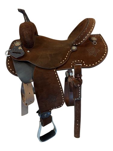 14.5Inch Used Double J Barrel Saddle Wide Tree