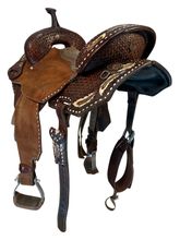 14.5Inch Used Double J Barrel Saddle Wide Tree Pozzi