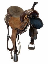 14.5Inch Used Double J Barrel Saddle Wide Tree Pozzi