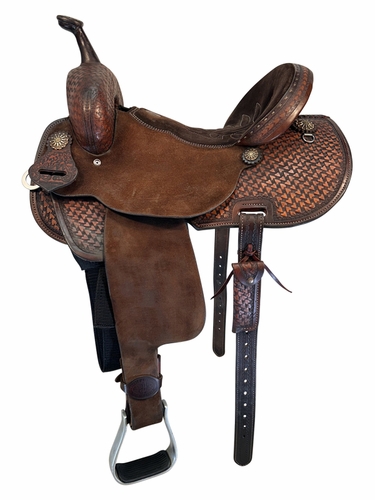 HOLD 2025/08/11c 14.5Inch Used Double J Pozzie Pro Barrel Saddle