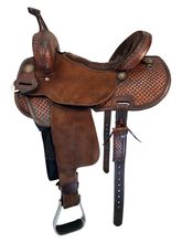 HOLD 2025/08/11c 14.5Inch Used Double J Pozzie Pro Barrel Saddle