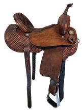 HOLD 2025/08/11c 14.5Inch Used Double J Pozzie Pro Barrel Saddle