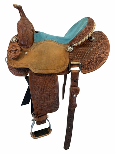14.5Inch Used Epic Greenville Barrel Saddle Medium Tree