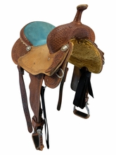 14.5Inch Used Epic Greenville Barrel Saddle Medium Tree
