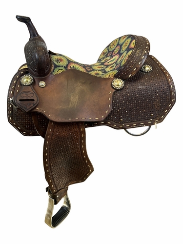 SOLD 2026/09/23 PRICE REDUCED! 14.5Inch Used H3 Performance Saddle Barrel Saddle Wide Tree