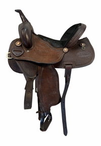 14.5Inch Used JA Saddle and Tack Barrel Saddle Medium Tree