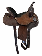 14.5Inch Used JA Saddle and Tack Barrel Saddle Medium Tree