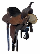 14.5Inch Used JA Saddle and Tack Barrel Saddle Medium Tree