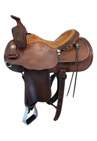 14.5Inch Used Longhorn Billy Cook Trail Saddle 445
