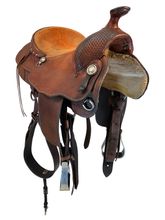 SOLD 2025/10/18  14.5Inch Used Longhorn Billy Cook Trail Saddle 445