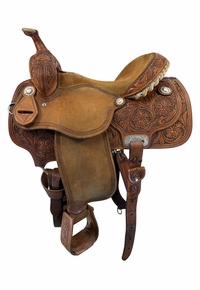 14.5Inch Used Martin Saddlery Barrel Saddle Medium Tree