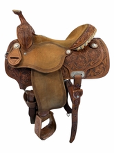 14.5Inch Used Martin Saddlery Barrel Saddle Medium Tree