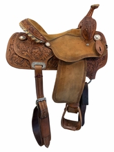 14.5Inch Used Martin Saddlery Barrel Saddle Medium Tree