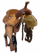 14.5Inch Used Martin Saddlery Barrel Saddle Medium Tree