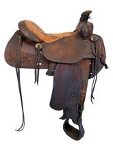 14.5Inch Used Monte Foreman Roping Saddle