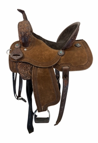 14.5Inch Used Pretty Polos By Jessie Barrel Saddle Wide Tree