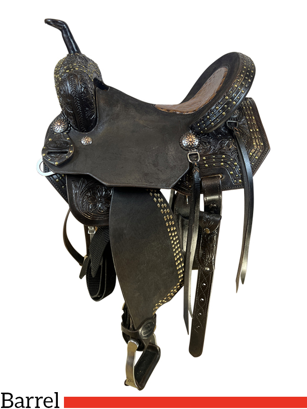 14.5Inch Used Seven Saddles Barrel Saddle *Free Shipping*