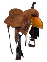 14.5Inch Used Slaton Saddlery Barrel Saddle Wide Tree