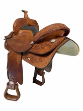 14.5Inch Used TexTan Trail Saddle Medium Tree