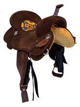 14.5Inch Used Whinney Wear Barrel Saddle Medium Tree