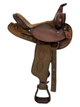 14 Inch Used Big Horn Cordura Trail Saddle 104 Wide Tree