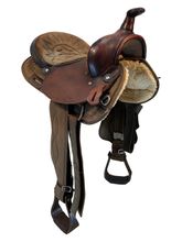 14 Inch Used Big Horn Cordura Trail Saddle 104 Wide Tree