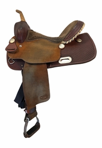 14 Inch Used Billy Cook Barrel Saddle 1521