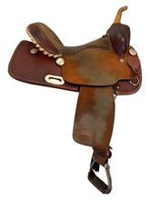 14 Inch Used Billy Cook Barrel Saddle 1521