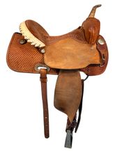 SOLD 2025/07/11 14 Inch Used Billy Cook Barrel Saddle 1527