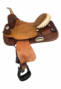 14 Inch Used Billy Cook Barrel Saddle 1527