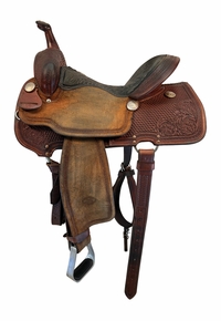 14 Inch Used Billy Cook Barrel Saddle 1550