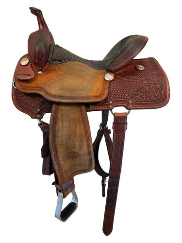 14 Inch Used Billy Cook Barrel Saddle 1550