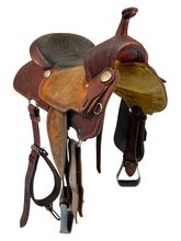 14 Inch Used Billy Cook Barrel Saddle 1550