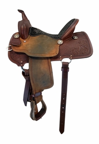 14 Inch Used Billy Cook Barrel Saddle 1550