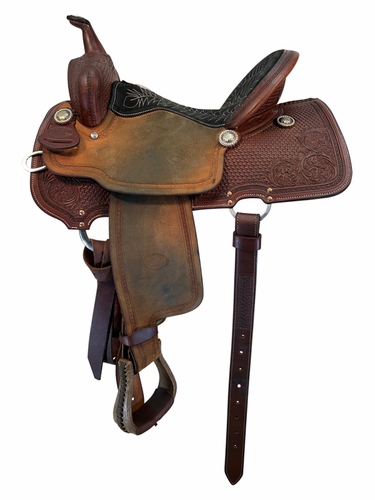 14 Inch Used Billy Cook Barrel Saddle 1550